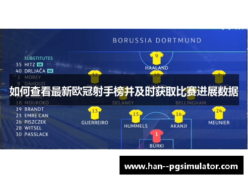 如何查看最新欧冠射手榜并及时获取比赛进展数据