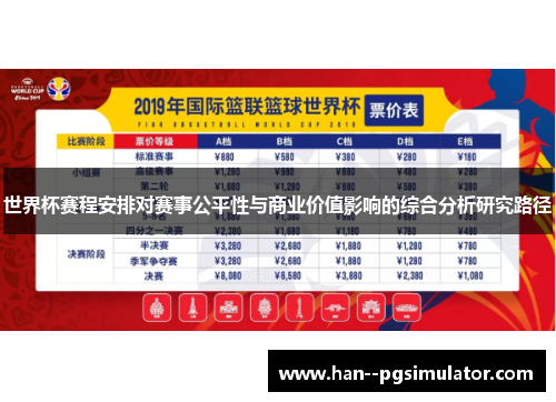 世界杯赛程安排对赛事公平性与商业价值影响的综合分析研究路径